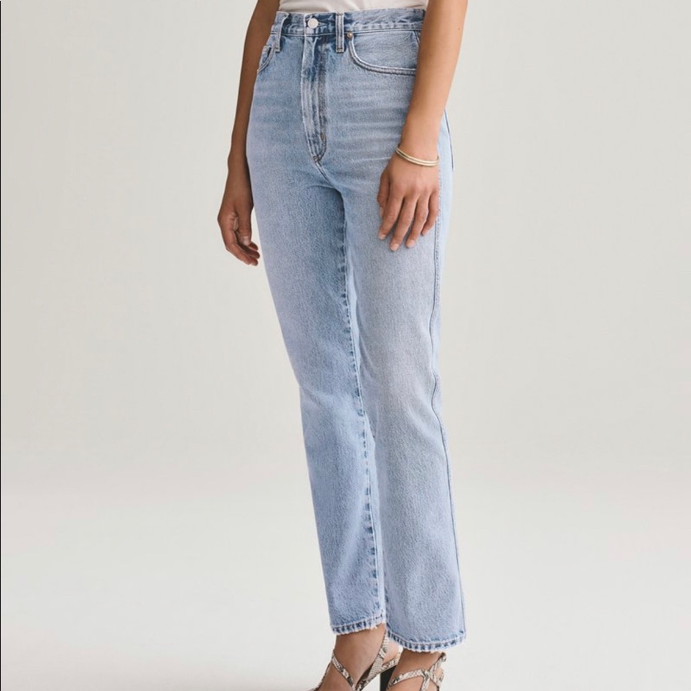 AGOLDE straight leg, high rise
